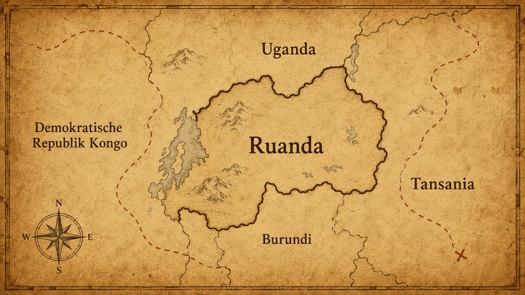 Landkarte Ruanda