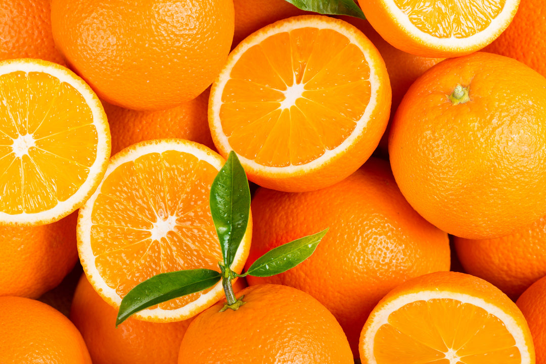 Tee-Zutat: Orangenstücke