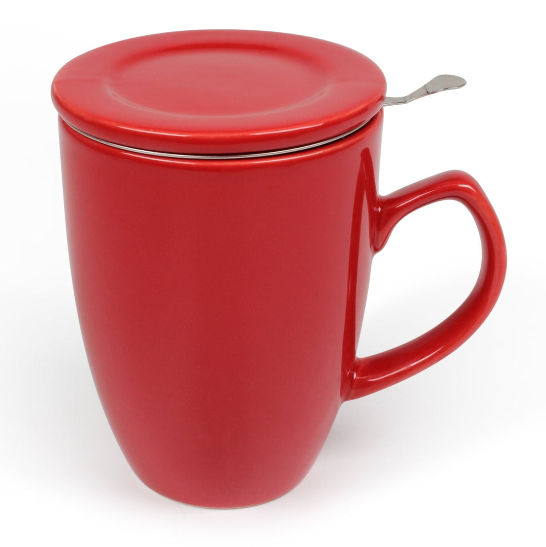 Becher mit Sieb LOVE Kirschrot 350ml – Nibelungentee