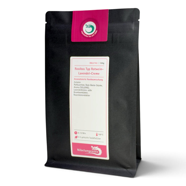 Rooibos Typ Rotwein-Lavendel-Creme