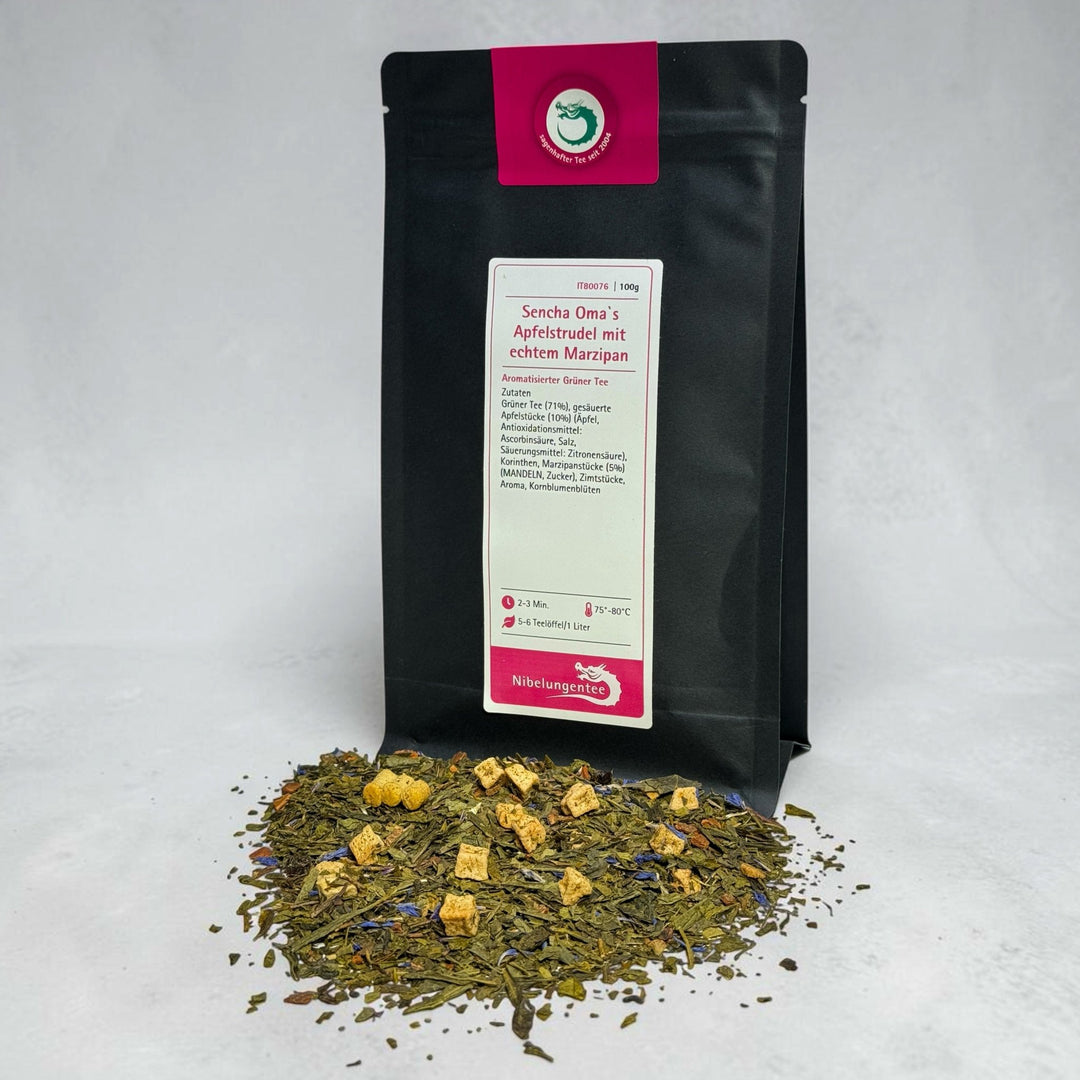 Sencha Oma`s Apfelstrudel mit echtem Marzipan