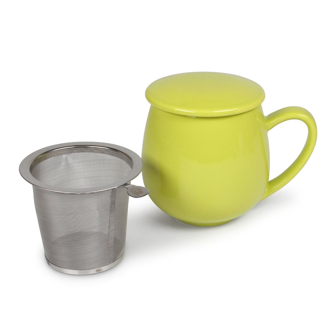 Teetasse Saara Grün mit Sieb – Nibelungentee
