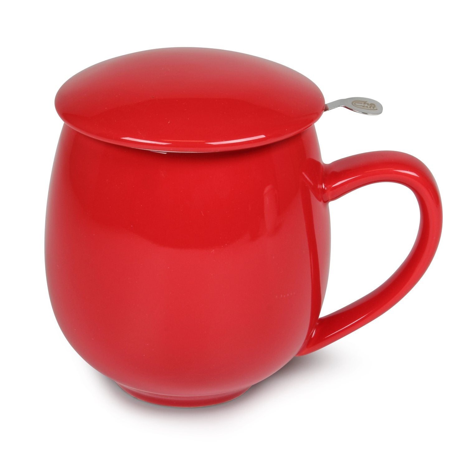 Teetasse Saara Rot mit Sieb – Nibelungentee
