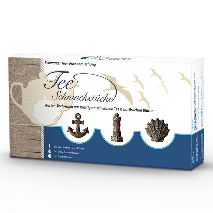 Tee-Schmuckstücke Küstenlinie 3er-Set