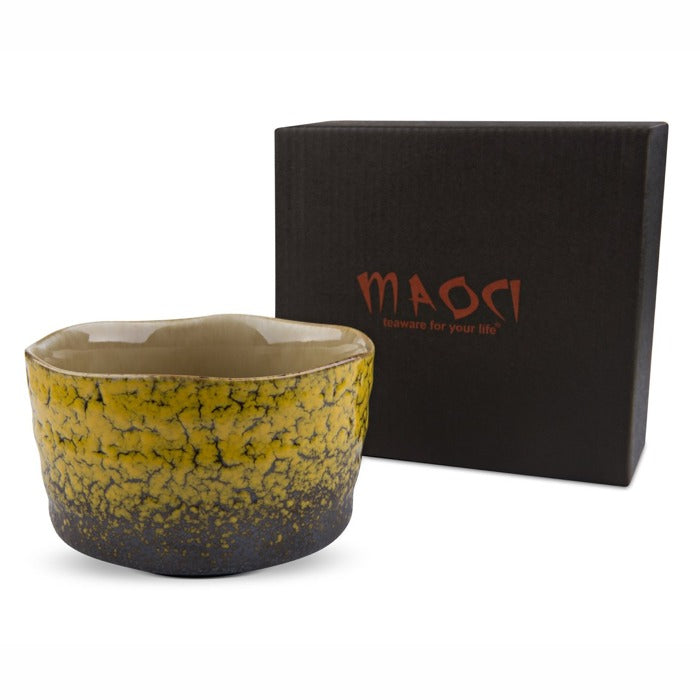 Matcha-Schale 400ml Saharagelb Geschenkbox